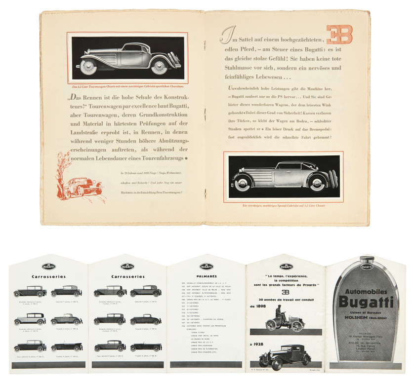 BUGATTI  Ensemble comprenant