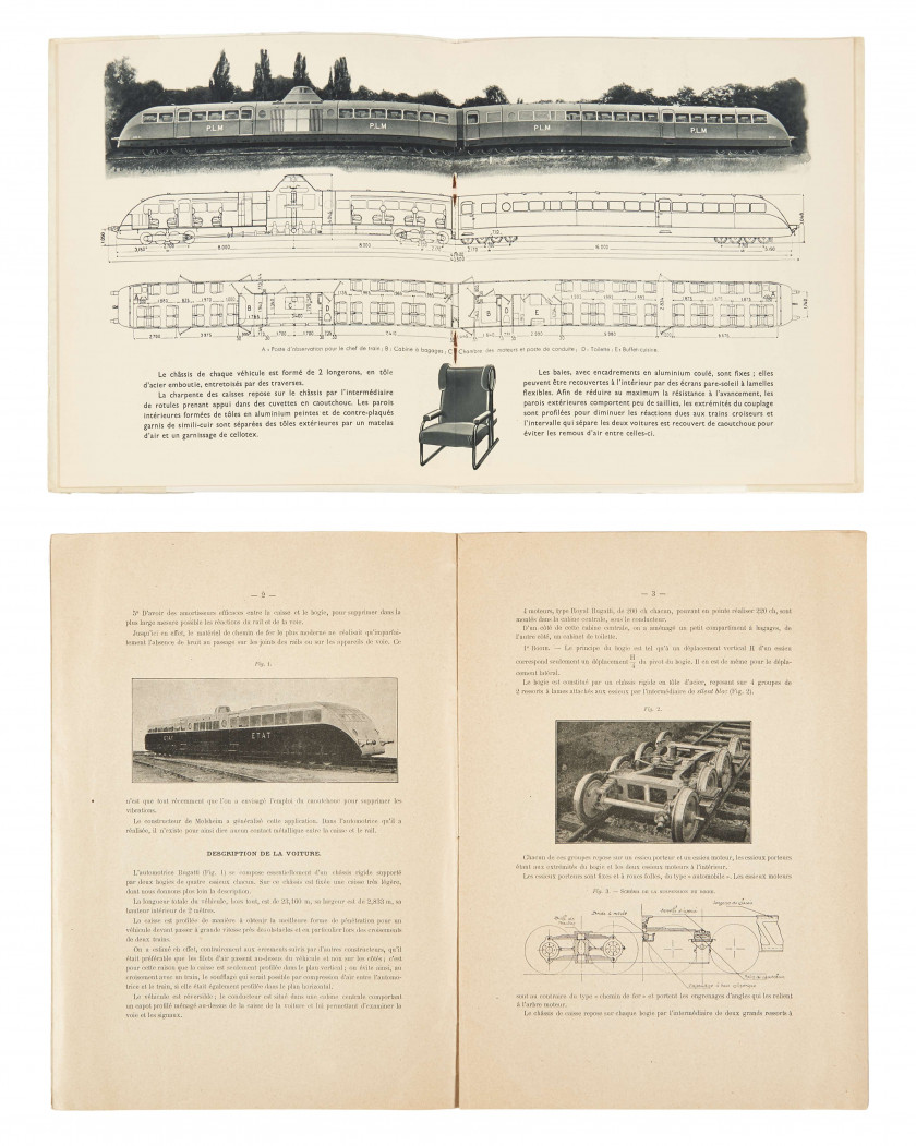 AUTOMOTRICES BUGATTI  Ensemble comprenant