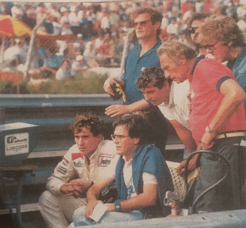 AYRTON SENNA (1960-1994)  Rare combinaison de course - Toleman - saison 1984 - Première saison en Formule 1
