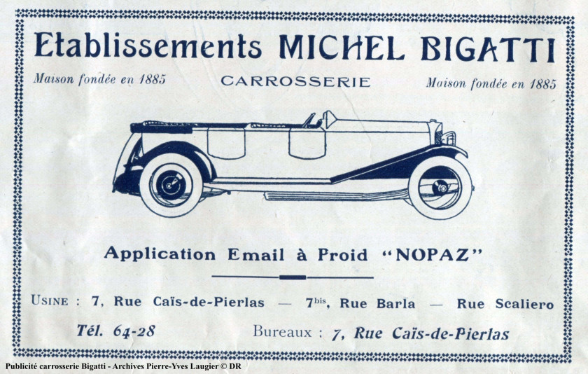 1925 Bugatti Type 23 " Brescia " cabriolet par Michel Bigatti