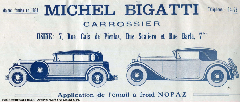 1925 Bugatti Type 23 " Brescia " cabriolet par Michel Bigatti