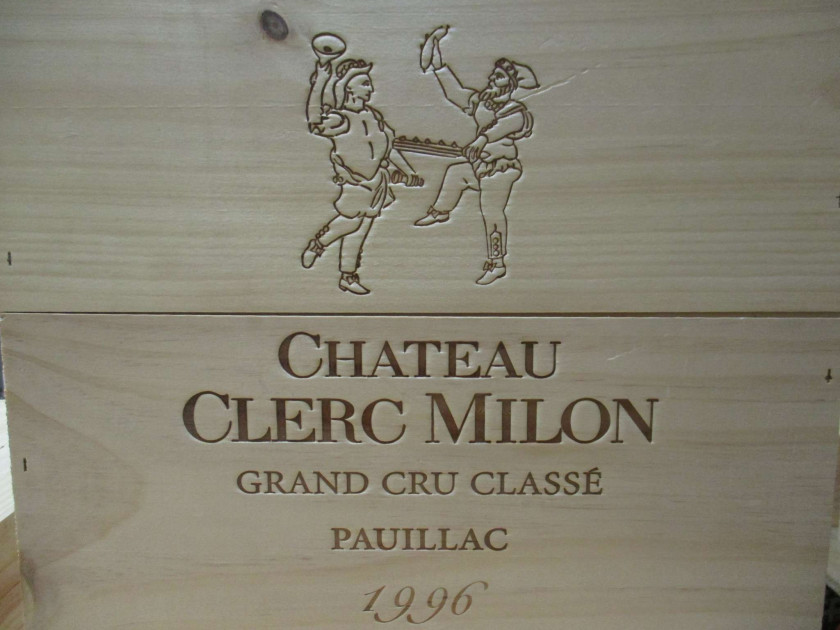3 magnums CHÂTEAU CLERC MILON 1996 5è GC Pauillac Caisse bois d'origine
