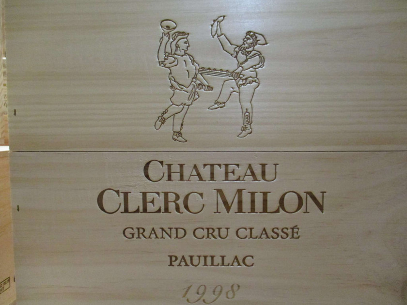 3 magnums CHÂTEAU CLERC MILON 1998 5è GC Pauillac Caisse bois d'origine