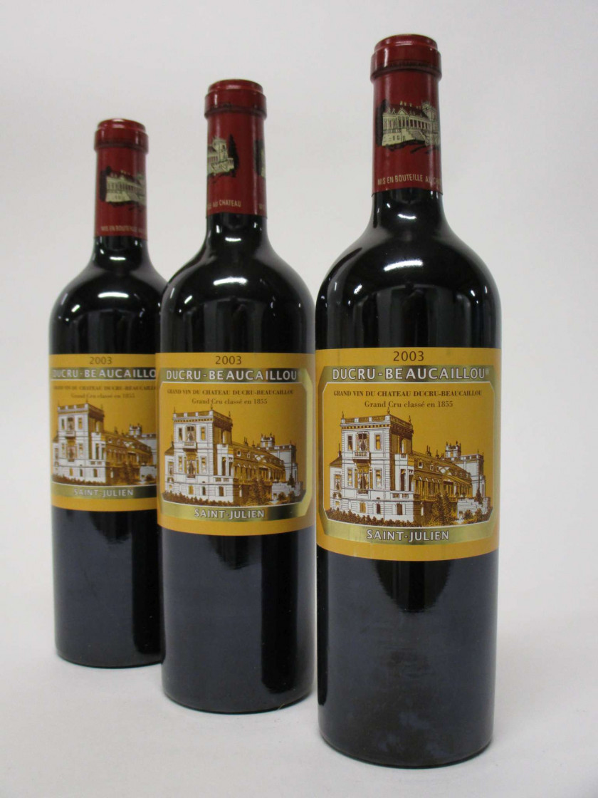 12 bouteilles CHÂTEAU DUCRU BEAUCAILLOU 2003 2è GC Saint Julien