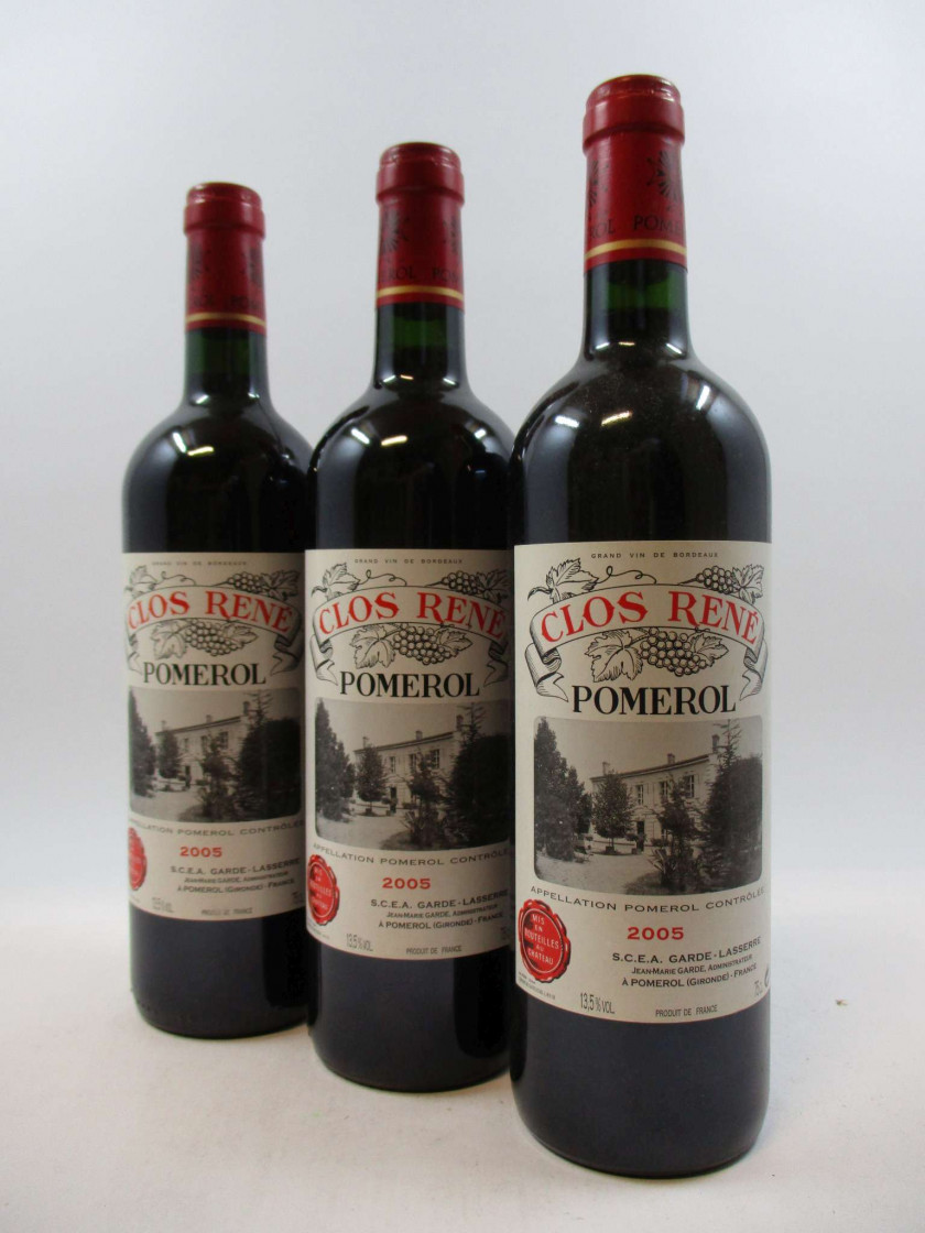 6 bouteilles CHÂTEAU CLOS RENE 2005 Pomerol