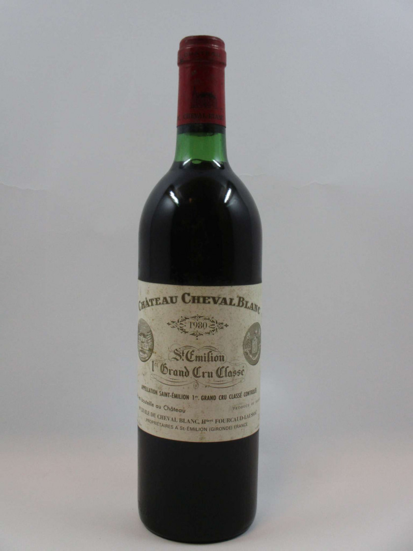 1 bouteille CHÂTEAU CHEVAL BLANC 1980 1er GCC (A) Saint Emilion (base goulot