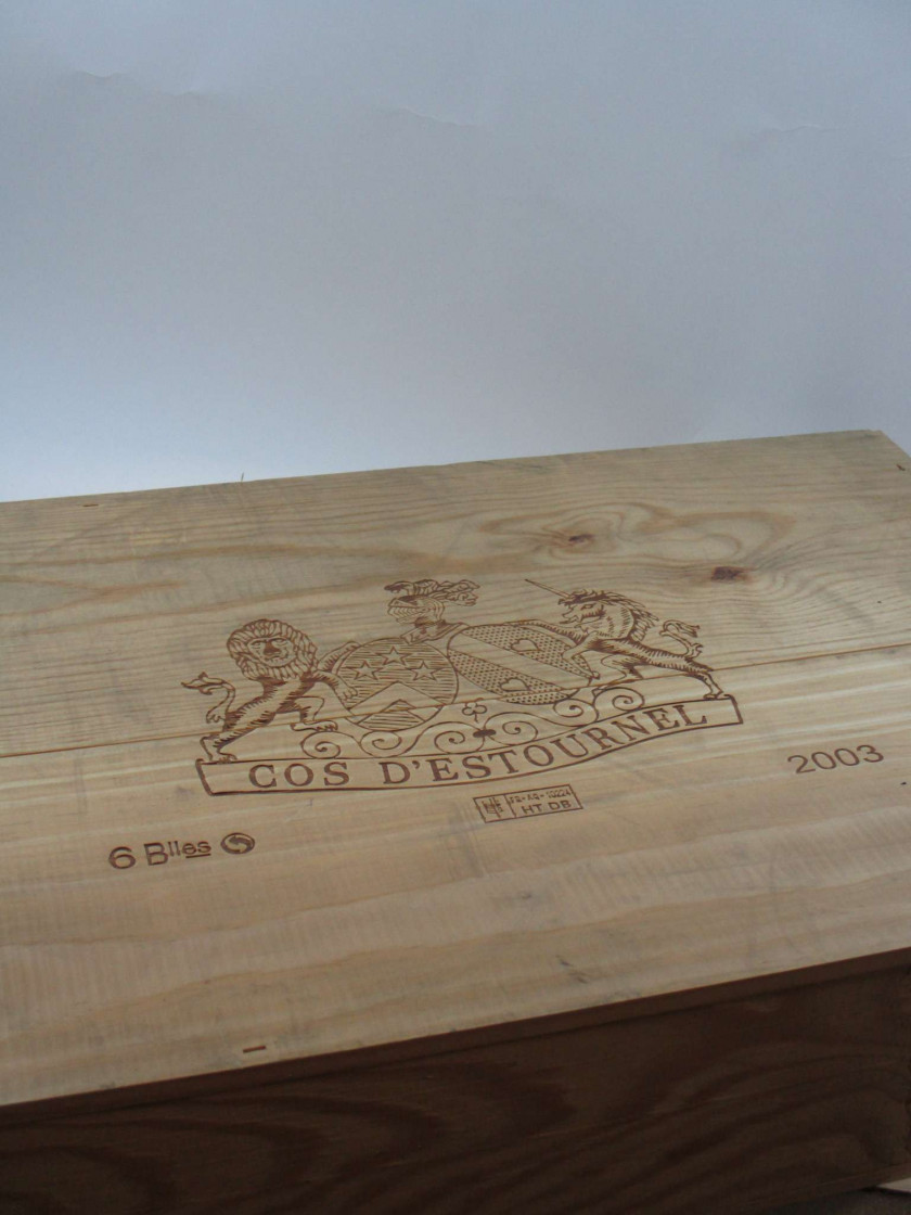 6 bouteilles CHÂTEAU COS D'ESTOURNEL 2003 2è GC Saint Estèphe