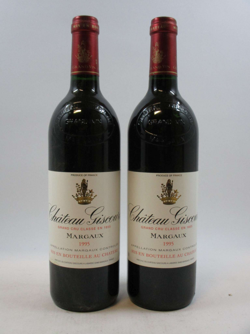 12 bouteilles CHÂTEAU GISCOURS 1995 3è GC Margaux