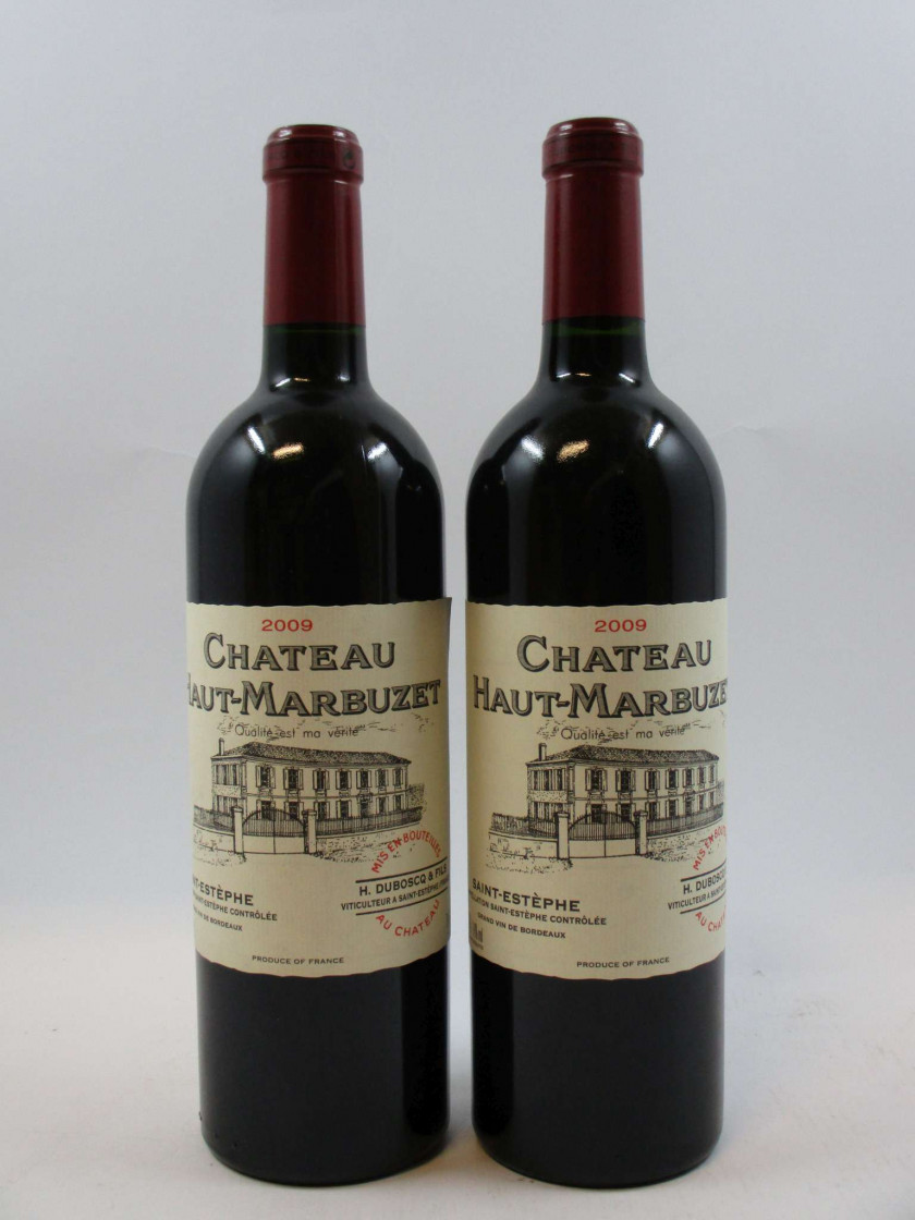 12 bouteilles CHÂTEAU HAUT MARBUZET 2009 Saint Estèphe