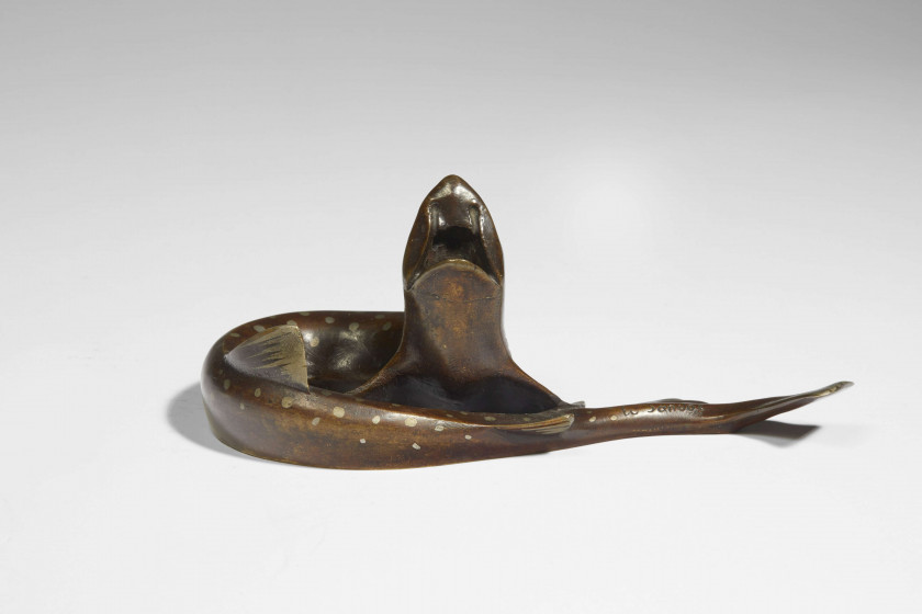 Edouard-Marcel SANDOZ (1881 - 1971) "Petit congre" dit "Chien de mer porte-bouquet" - Circa 1920-1930
