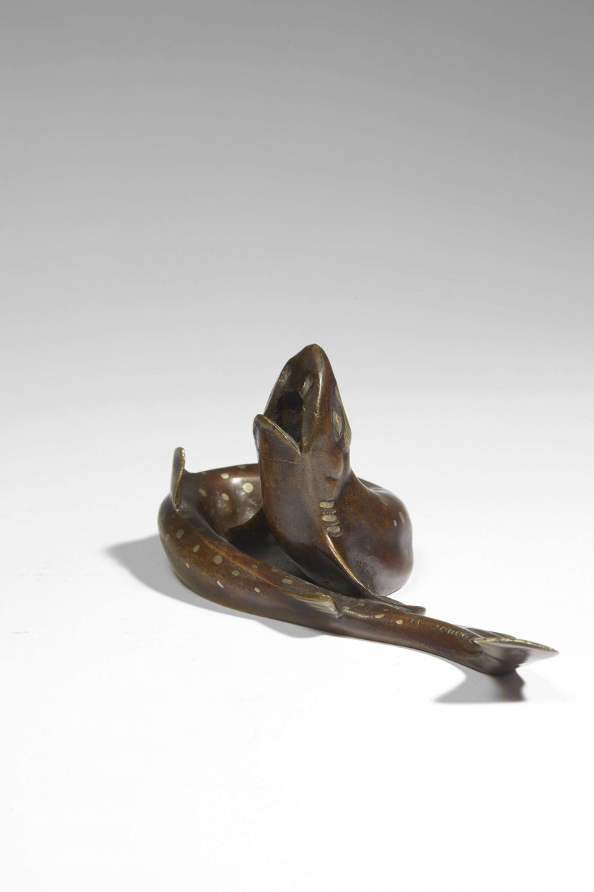 Edouard-Marcel SANDOZ (1881 - 1971) "Petit congre" dit "Chien de mer porte-bouquet" - Circa 1920-1930