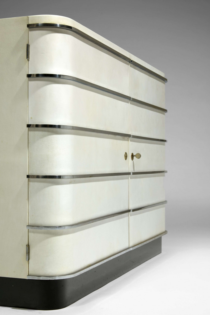 Jacques ADNET (1900-1984) Meuble de rangement - Circa 1933