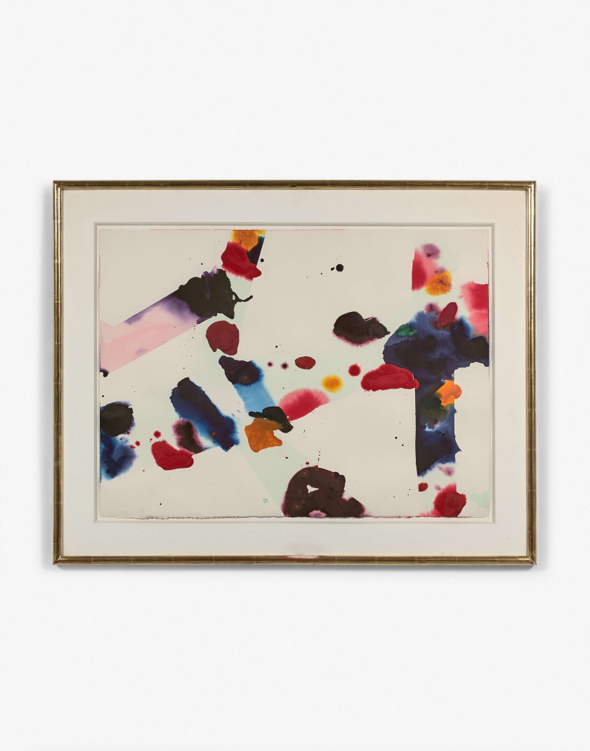 Sam FRANCIS (1923 - 1994) SANS TITRE (SF71-1002) - 1971 Acrylique sur papier