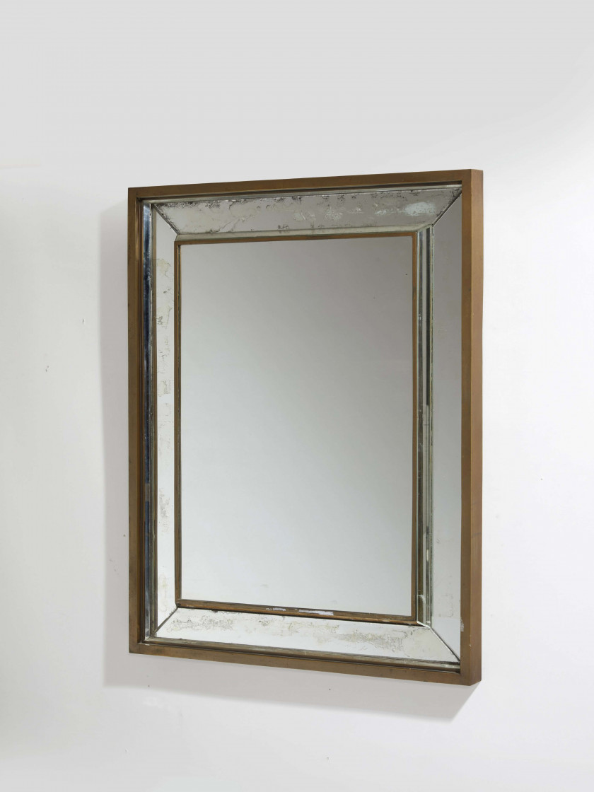 Jacques QUINET (1918-1992) Important miroir - Circa 1950