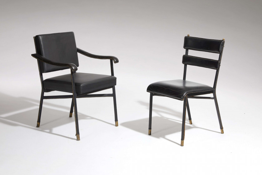 Jacques QUINET (1918-1992) Bureau plat - Circa 1960