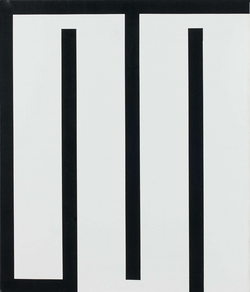 Julije KNIFER (1924 - 2004) SANS TITRE - 1988 Acrylique sur toile