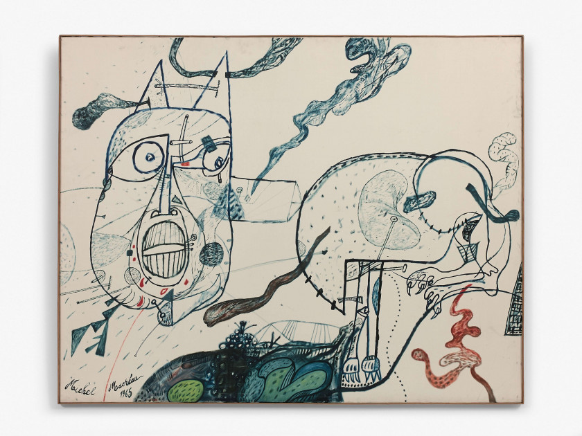 Michel MACRÉAU (1935-1995) SANS TITRE - 1965 Huile sur toile