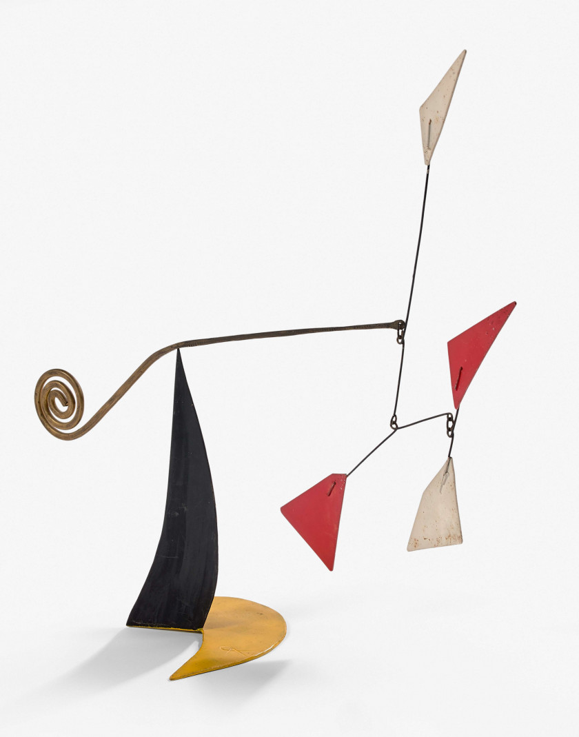 Alexander CALDER (1898 - 1976) SANS TITRE Feuille de métal, laiton, fil de fer et peinture