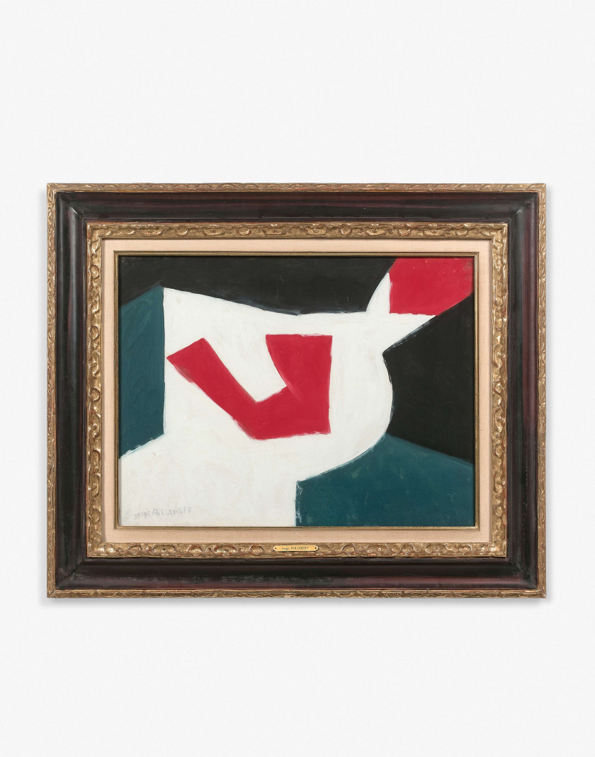 Serge POLIAKOFF (1900 - 1969) COMPOSITION Gouache sur papier