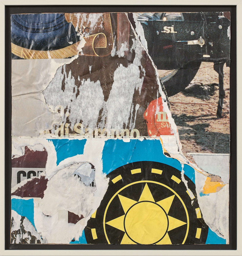 ¤ Mimmo ROTELLA (1918 - 2006) WHEELS - 1960-83 Décollage d'affiches