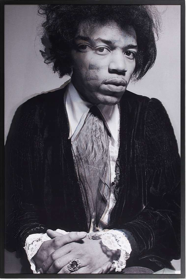 Gered MANKOWITZ Né en 1946 Jimi Hendrix Velvet & Lace - 2015 Tirage lenticulaire 3D