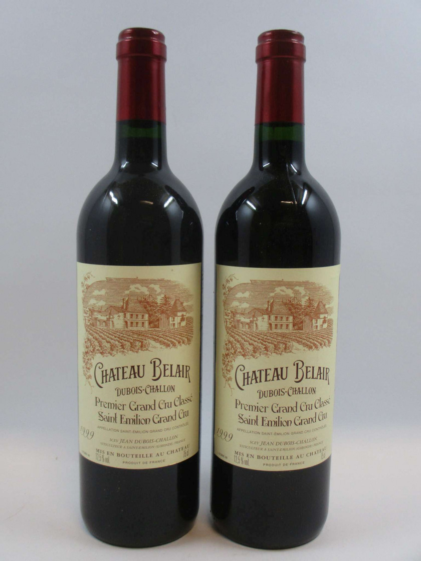 11 bouteilles CHÂTEAU BELAIR 1999 1er GCC (B) Saint Emilion