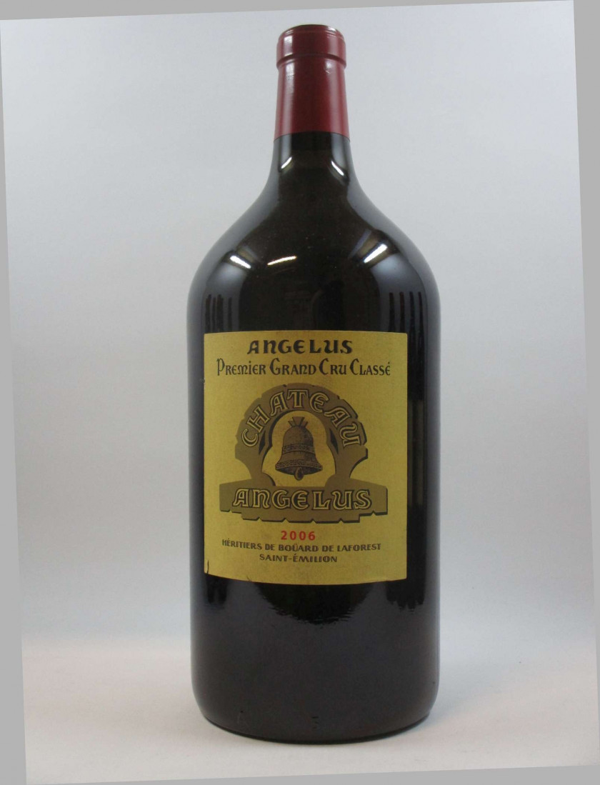 1 double magnum CHÂTEAU ANGELUS 2006 1er GCC (B) Saint Emilion  (étiquette fanée, léger déchirée, capsule neutre, 3 Litres)