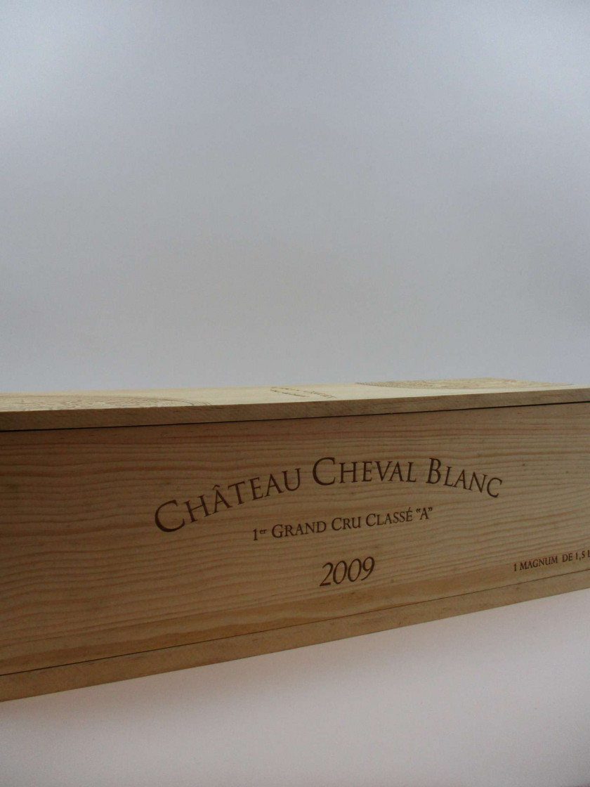 1 magnum CHÂTEAU CHEVAL BLANC 2009 1er GCC (A) Saint Emilion Caisse bois d'origine