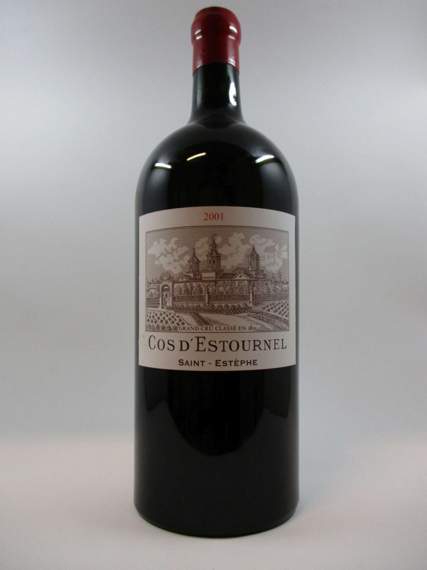 1 jéroboam CHÂTEAU COS D'ESTOURNEL 2001 2è GC Saint Estèphe Caisse bois d'origine