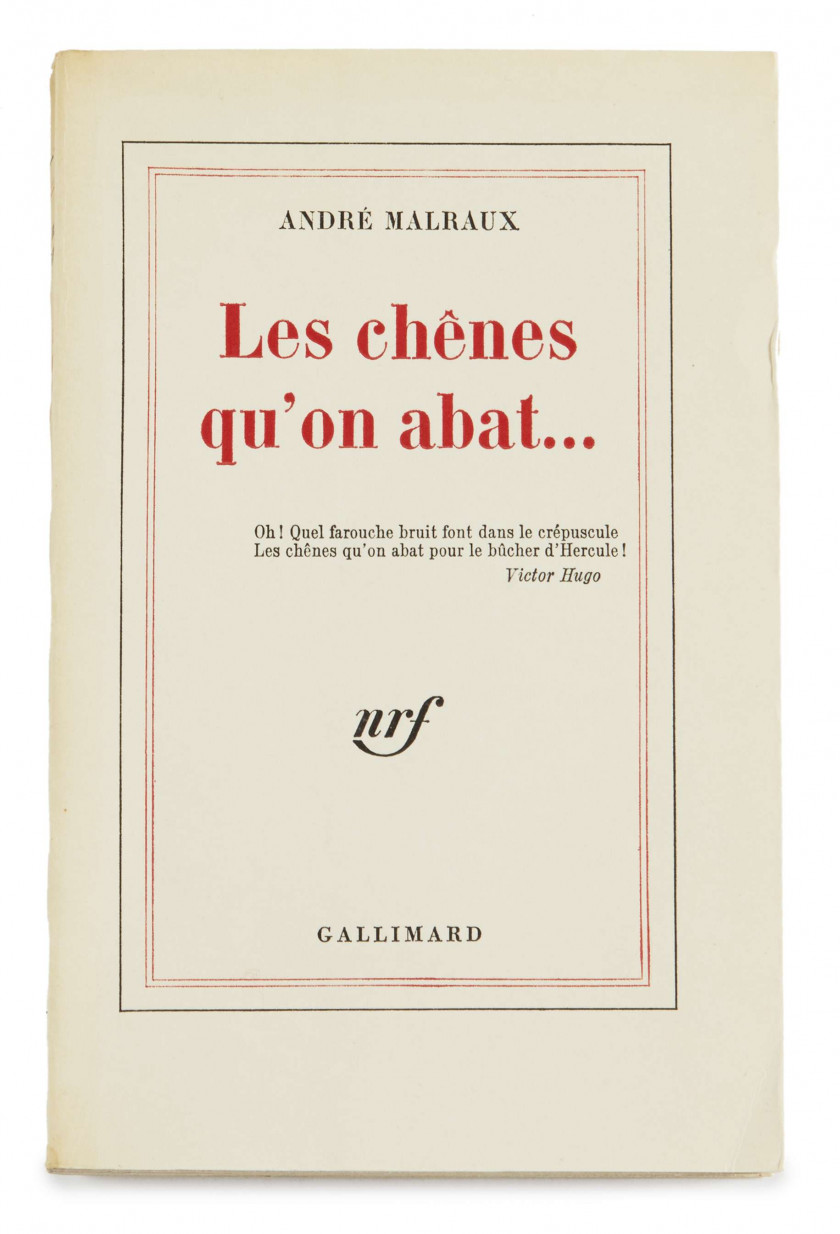 Andre MALRAUX 1901-1976 Réunion de 7 ouvrages