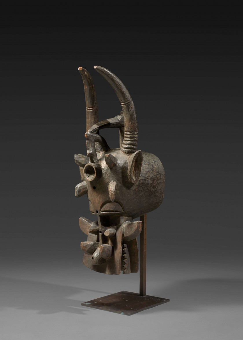 Mali, Senoufo Masque heaume " cracheur de feu "