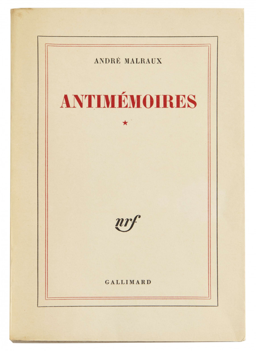 André MALRAUX 1901-1976 Réunion de 3 ouvrages