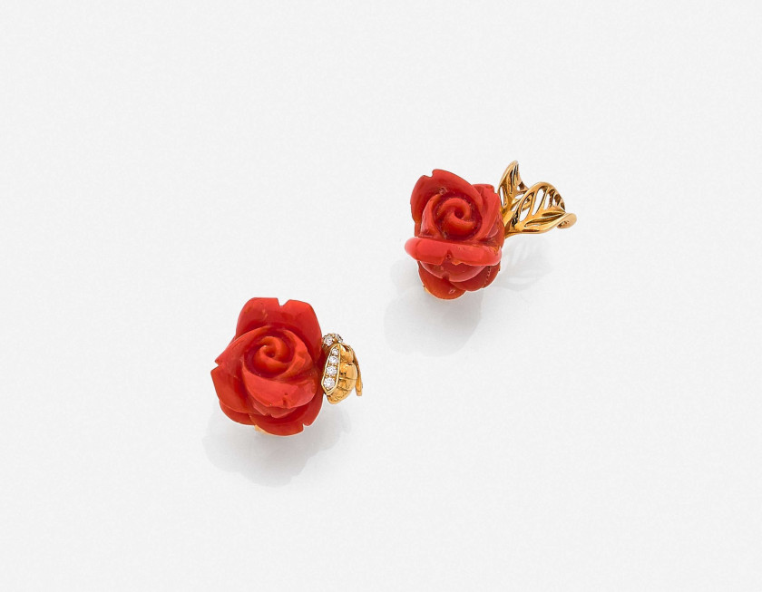 DIOR  Paire de clips d'oreilles "Gwendoline"