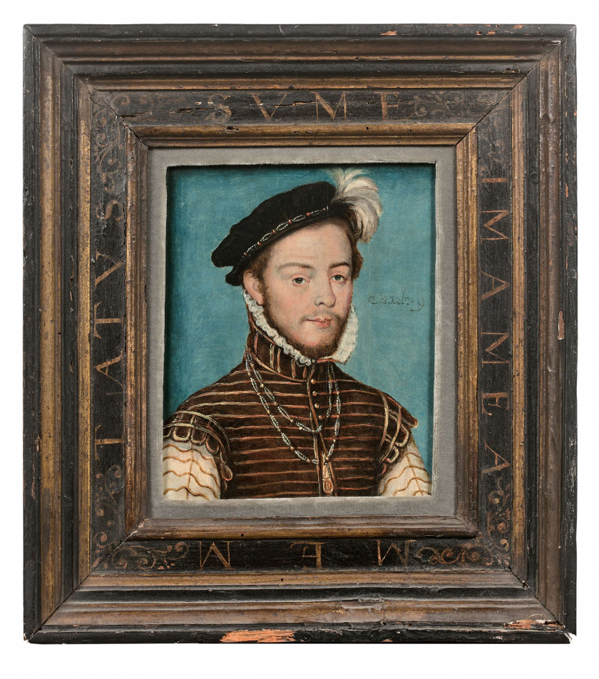 Corneille de LA HAYE, dit Corneille de LYON et atelier La Haye, 1500 - Paris, 1575 Portait de Jacques de Savoie, duc de Nemours Huil...