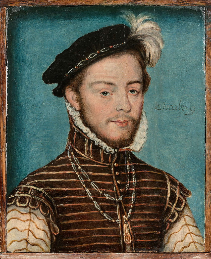 Corneille de LA HAYE, dit Corneille de LYON et atelier La Haye, 1500 - Paris, 1575 Portait de Jacques de Savoie, duc de Nemours Huil...