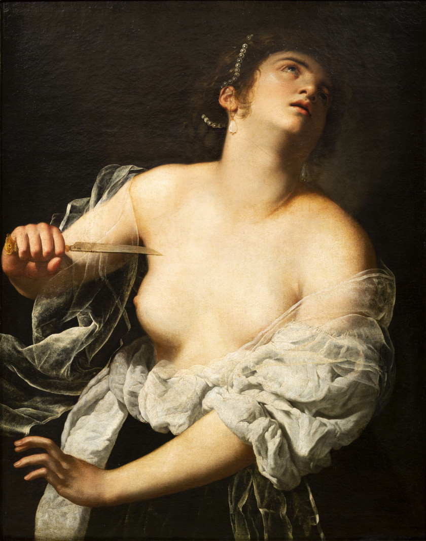 Artemisia GENTILESCHI Rome, 1593 - Naples, vers 1652 Lucrèce Toile