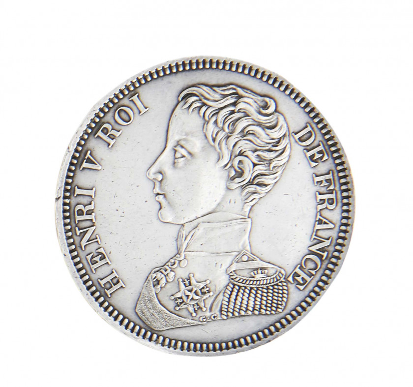 HENRI V, Prétendant 5 francs.