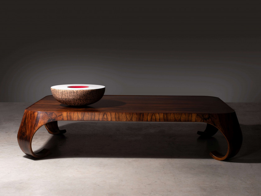 Isamu KENMOCHI 1912-1971 Table basse - Circa 1965 Palissandre massif