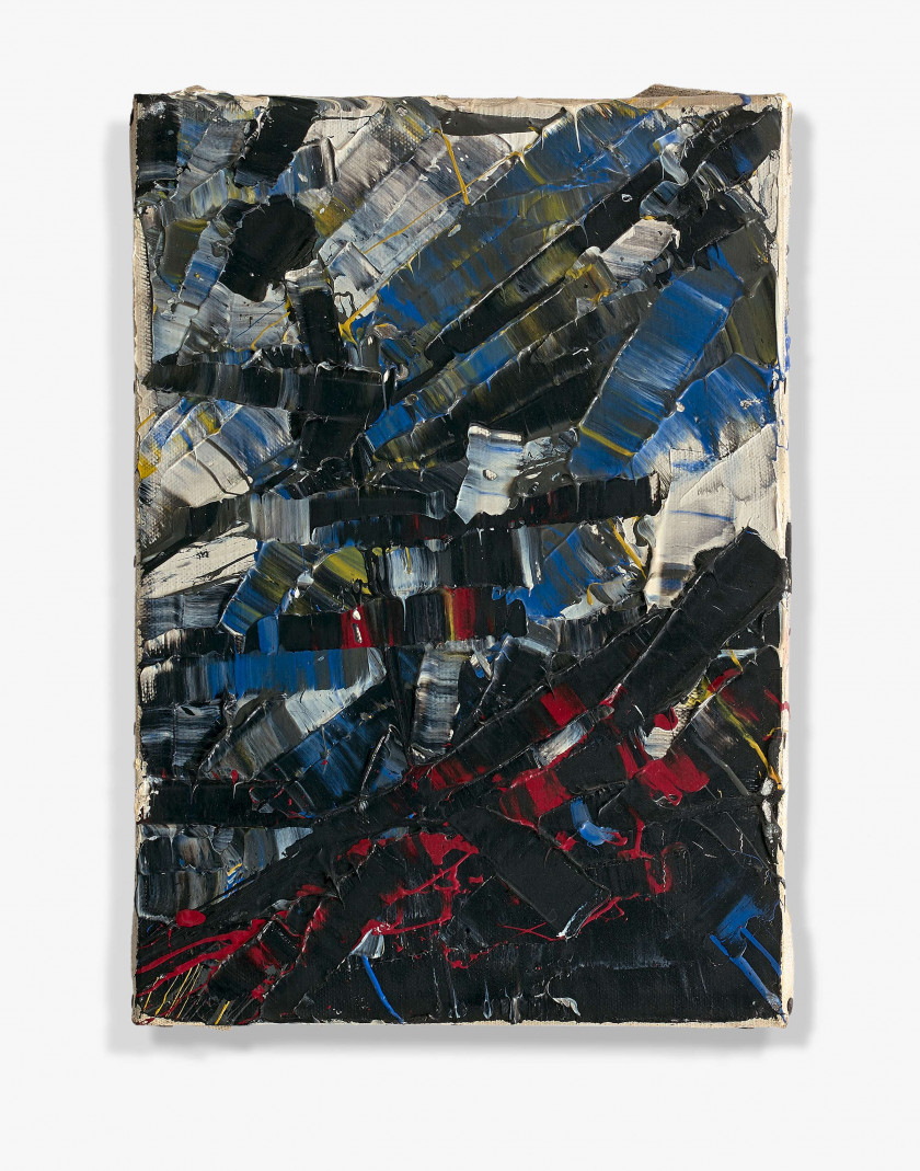 Jean-Paul RIOPELLE (1923 - 2002) SANS TITRE - 1954 Huile sur toile