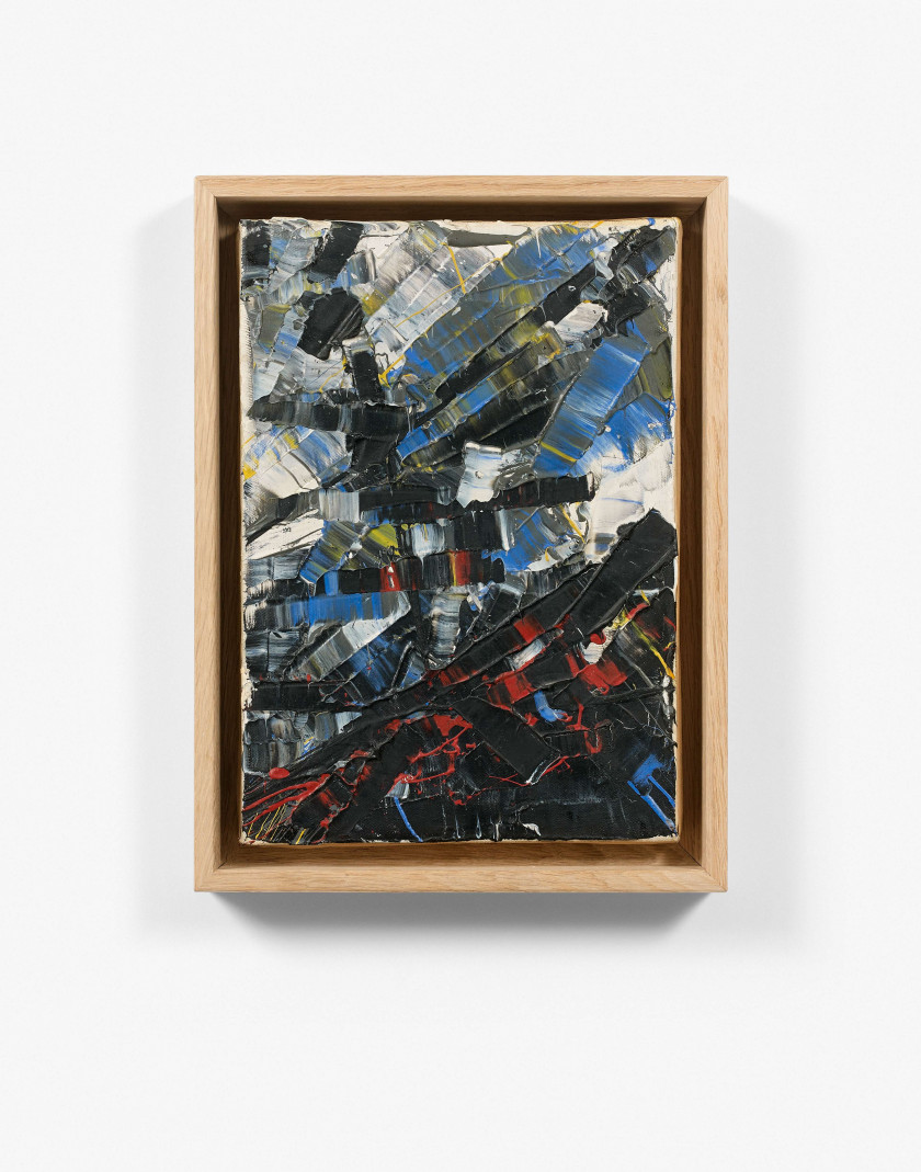 Jean-Paul RIOPELLE (1923 - 2002) SANS TITRE - 1954 Huile sur toile