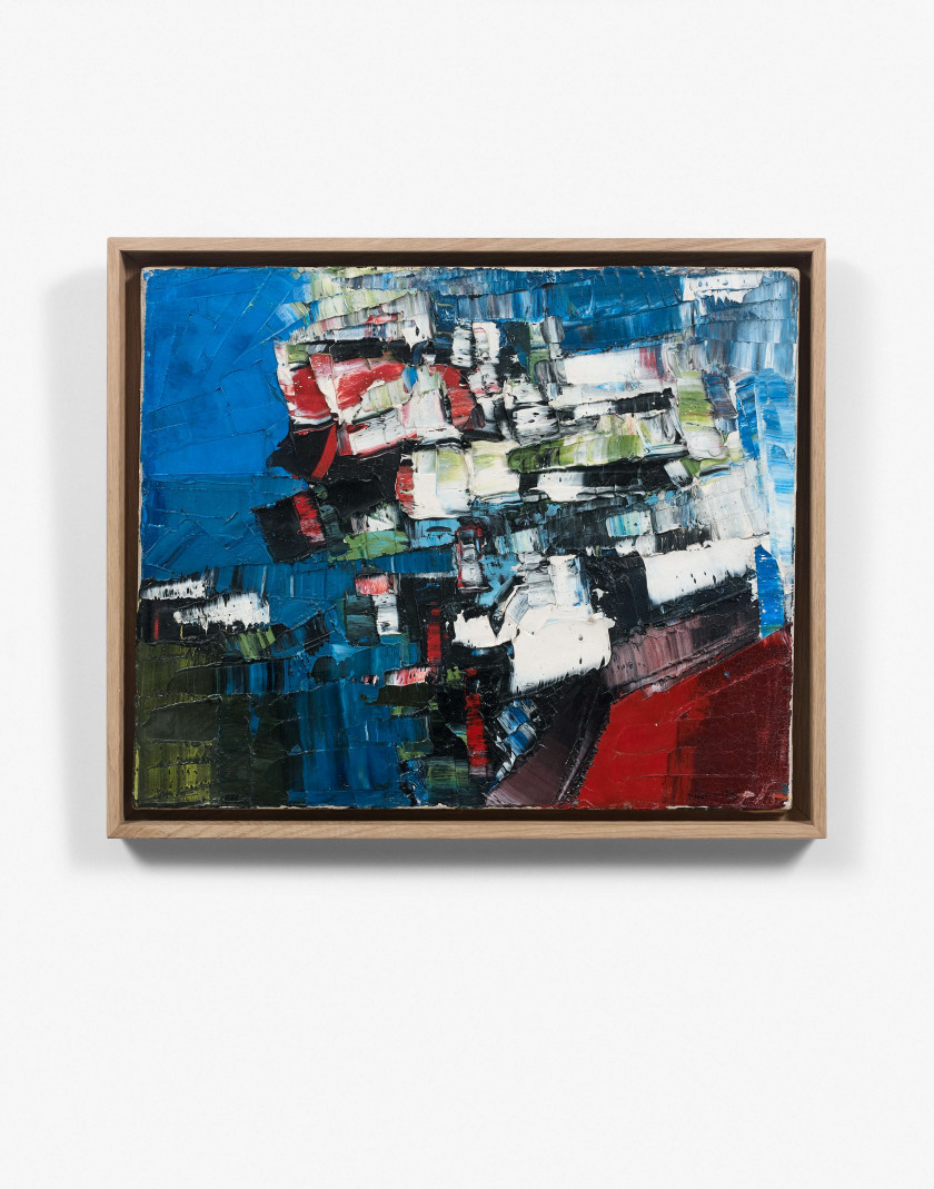 Jean-Paul RIOPELLE (1923 - 2002) SANS TITRE - 1957 Huile sur toile