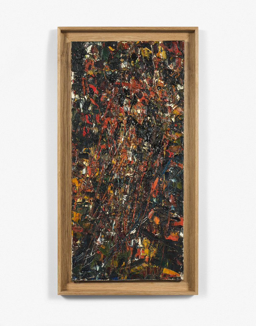 Jean-Paul RIOPELLE (1923 - 2002) SANS TITRE - 1950 Huile sur toile