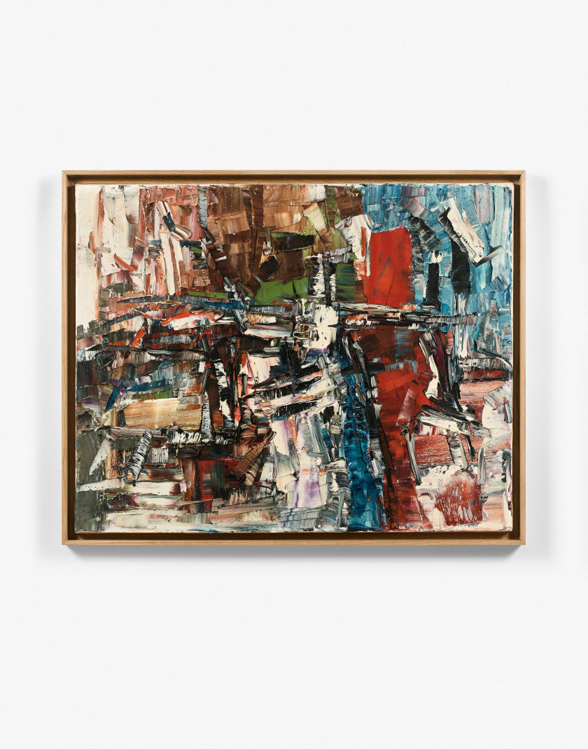 Jean-Paul RIOPELLE (1923 - 2002) SANS TITRE - Circa 1959 Huile sur toile