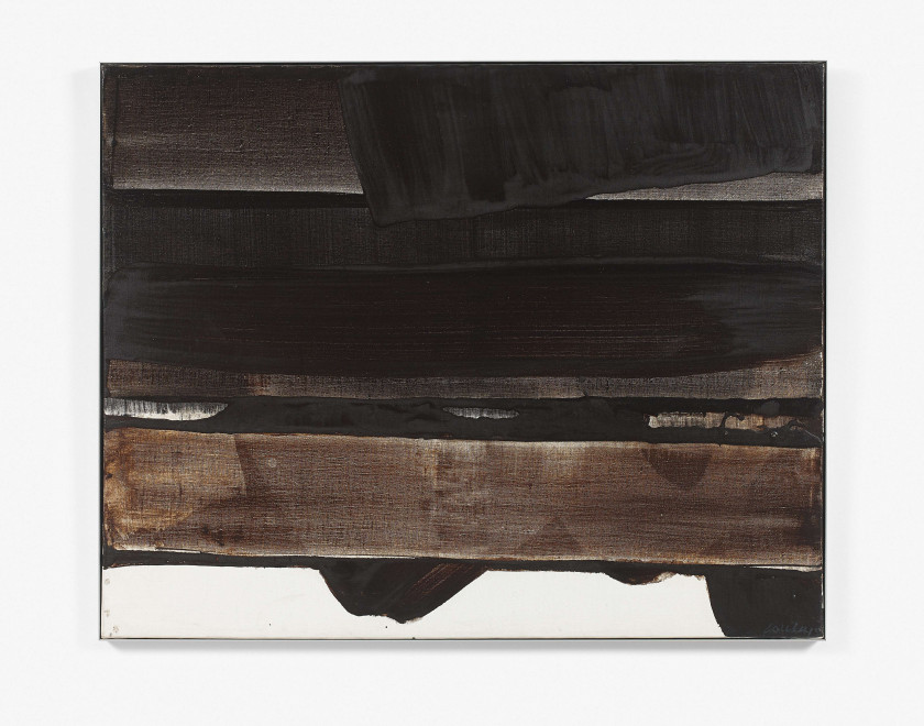 Pierre SOULAGES (Né en 1919) PEINTURE 15.5.75, 73 x 92 CM - 1975 Huile sur toile