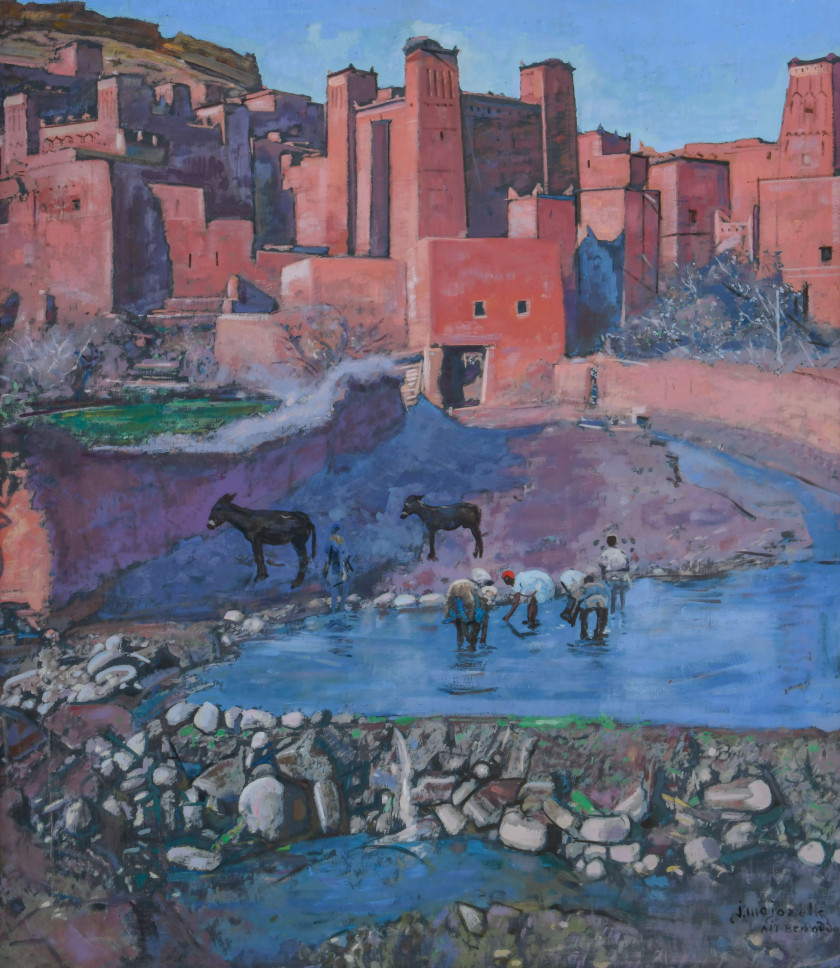 <b>Jacques MAJORELLE</b> 1886 - 1962<br/>La Seguia, Aït ben Addou, vallée du Mellah