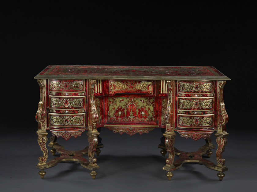 BUREAU MAZARIN D'ÉPOQUE LOUIS XIV Attribué à Nicolas Sageot (1666-1731)