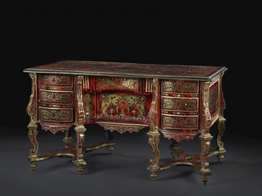 BUREAU MAZARIN D'ÉPOQUE LOUIS XIV Attribué à Nicolas Sageot (1666-1731)