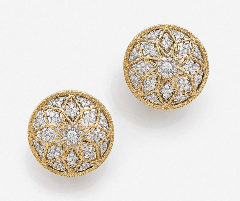 BUCCELLATI  Paire de boucles d'oreilles