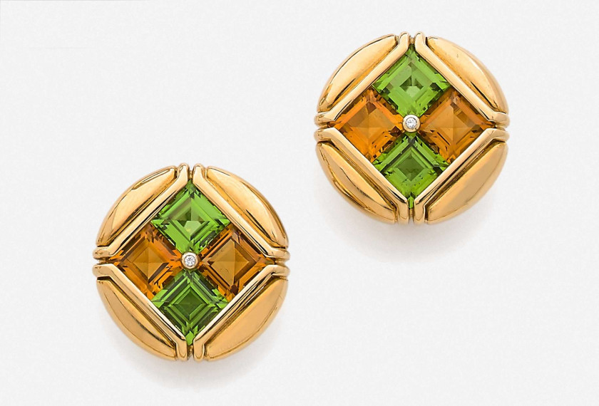 BULGARI  Paire de clips d'oreilles