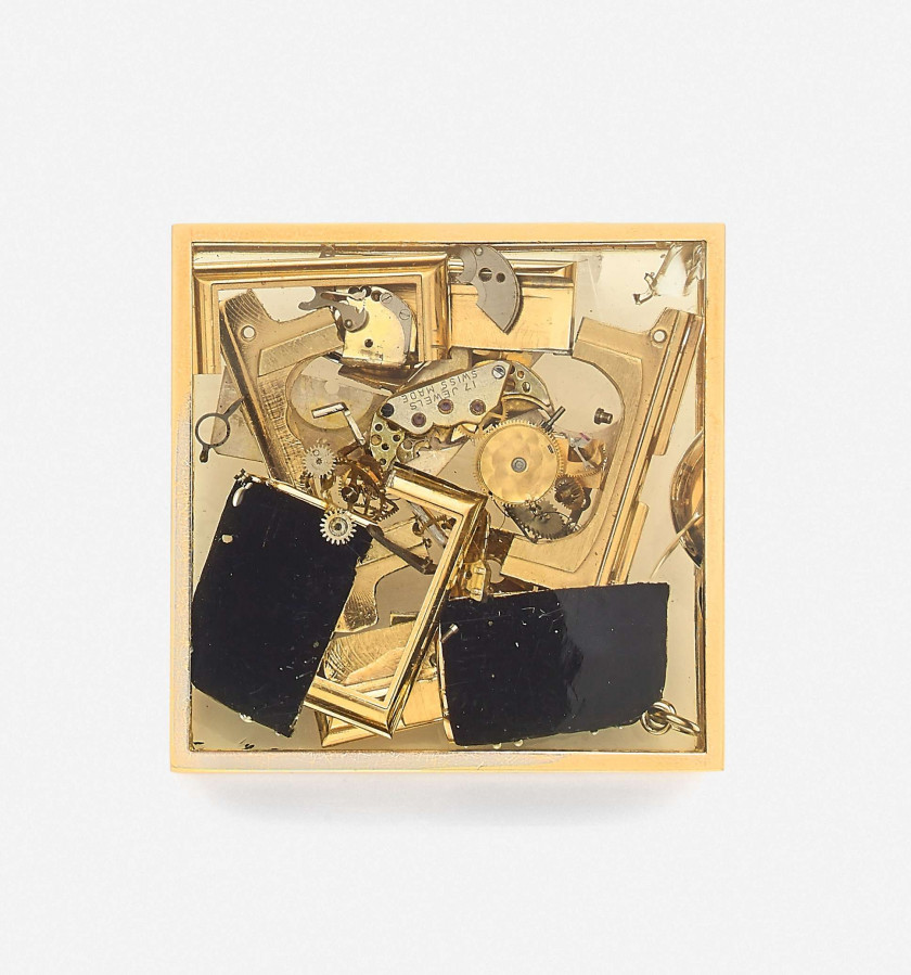 ARMAN (1928 - 2005) Pendentif inclusion "Colère de montre "